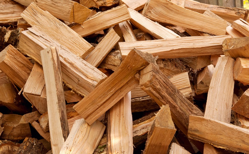 chopped firewood